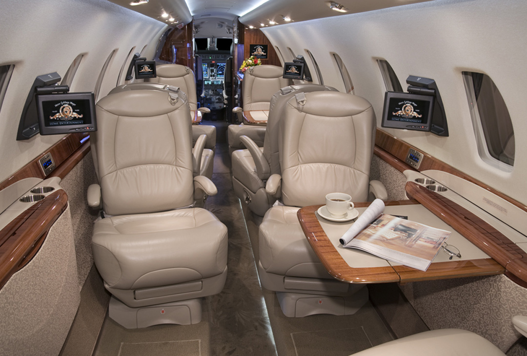 Cabin of a Citation Sovereign